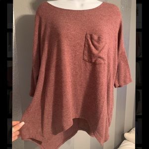 Oversized scoop neck t-shirt